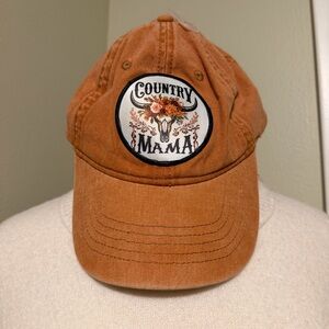 Women’s “Country Mama” Rust Baseball Cap